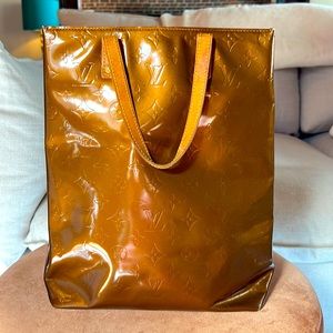 Authentic EUC Louis Vuitton Bronze Vernis Shopper Tote